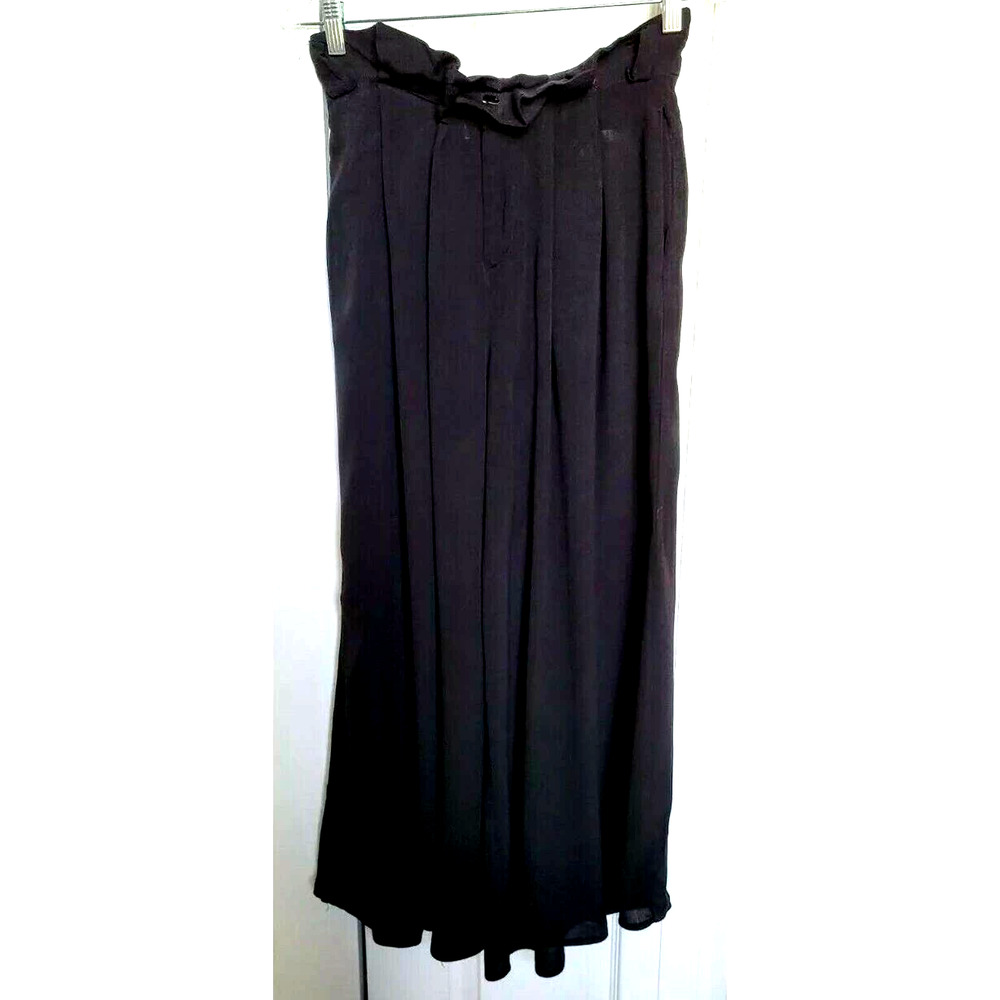 Sheer Pants Wide Leg Just In Black Flowy NEW